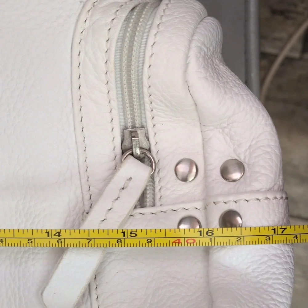 Vera Pelle White Shoulder Bag - Picture 9 of 11